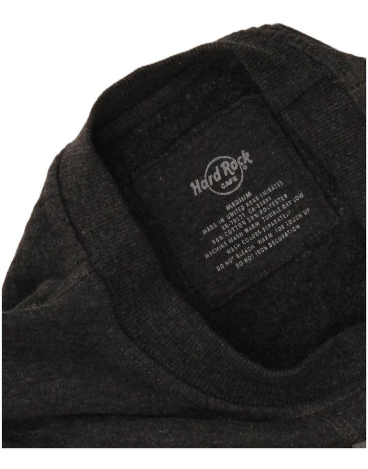 Hard Rock Cafe Femmes Rome Graphic Sweatshirt Jumper UK 14 Gris Moyen