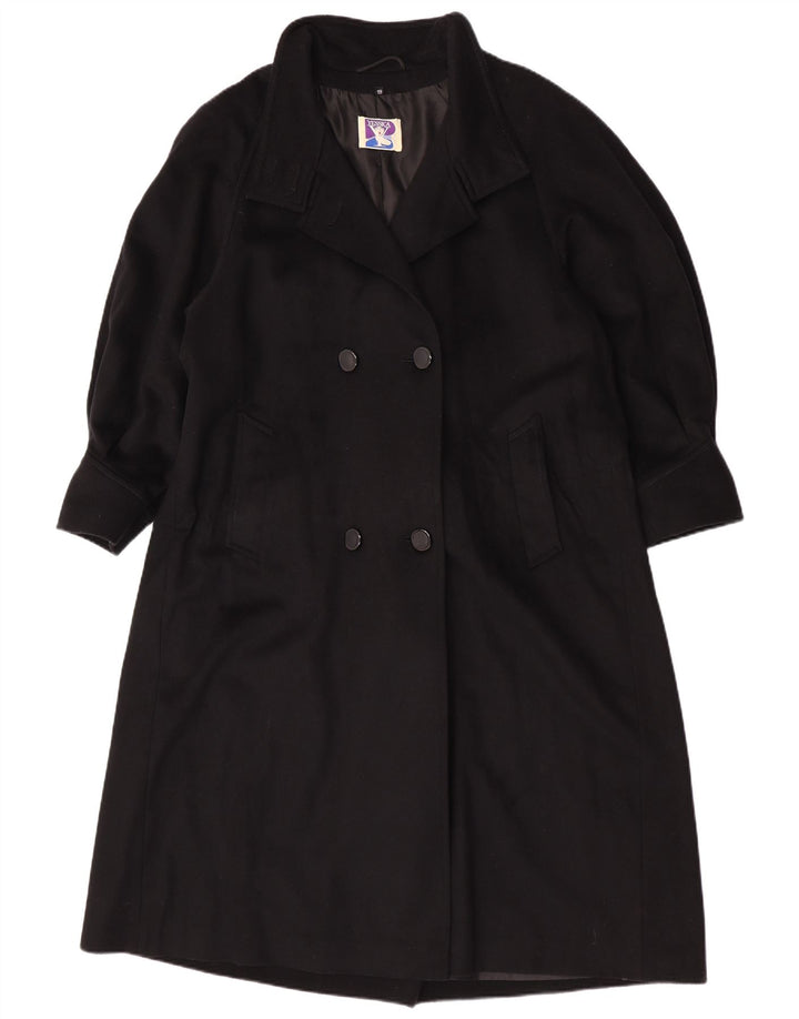 Yessica Manteau croisé pour femme UK 20 2XL Laine noire