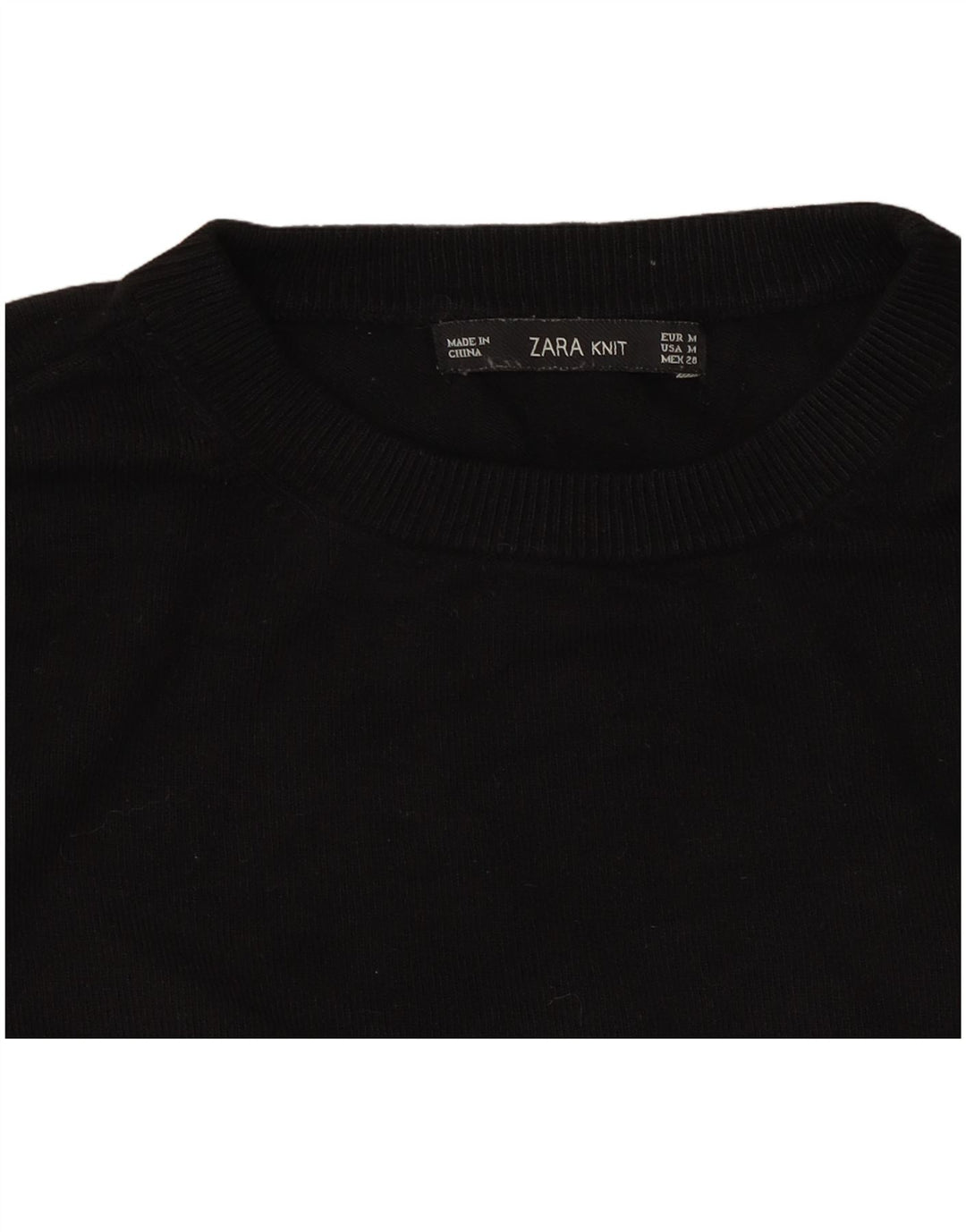 Zara Pull ras du cou pour femme UK 12 Noir moyen
