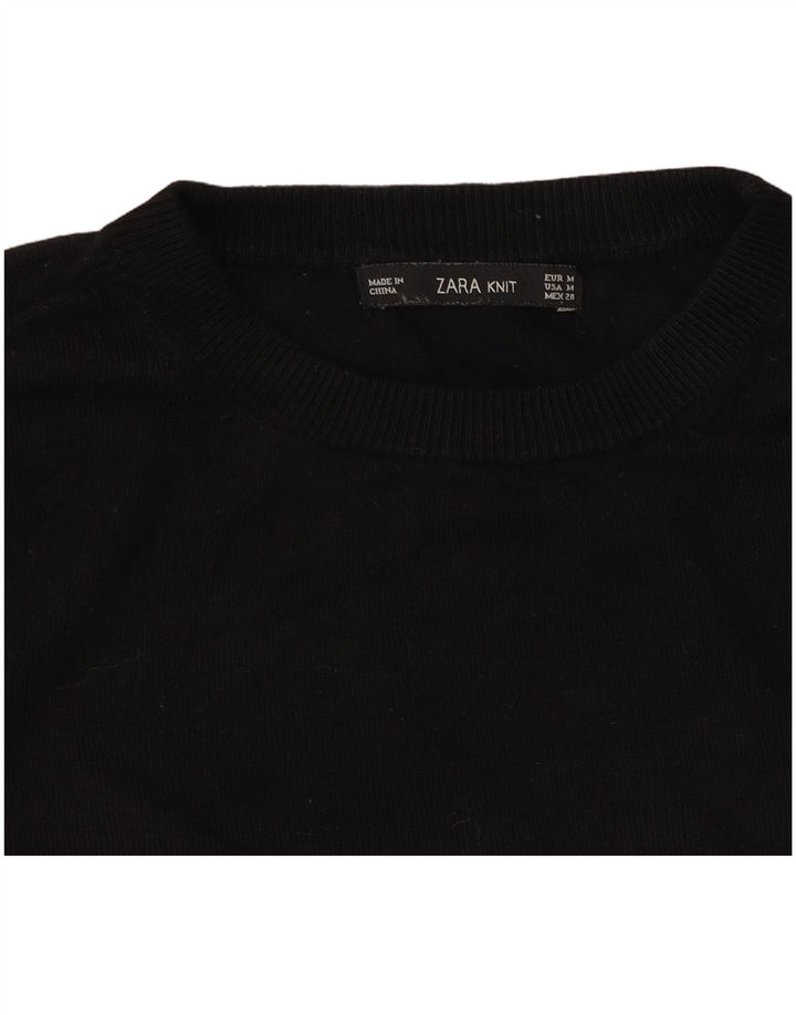 Zara Pull ras du cou pour femme UK 12 Noir moyen