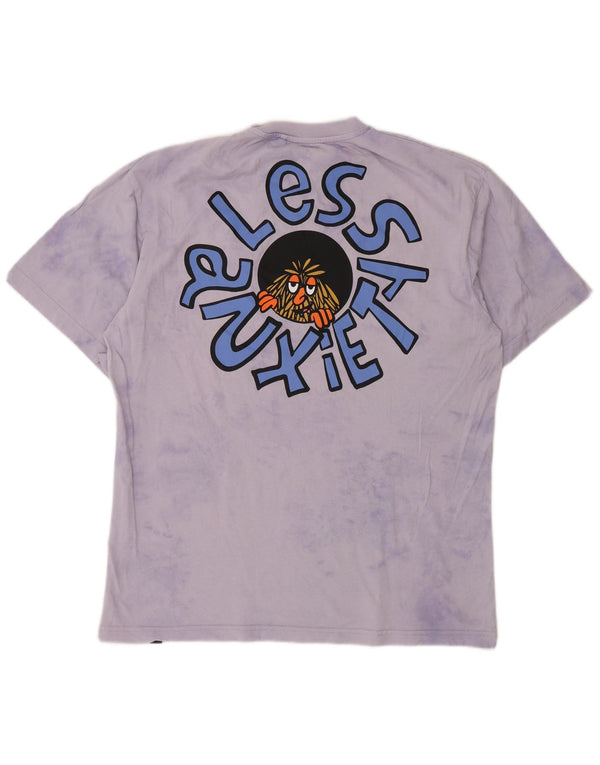 Pull & Bear T-Shirt Graphique Homme Violet Moyen Tie Dye
