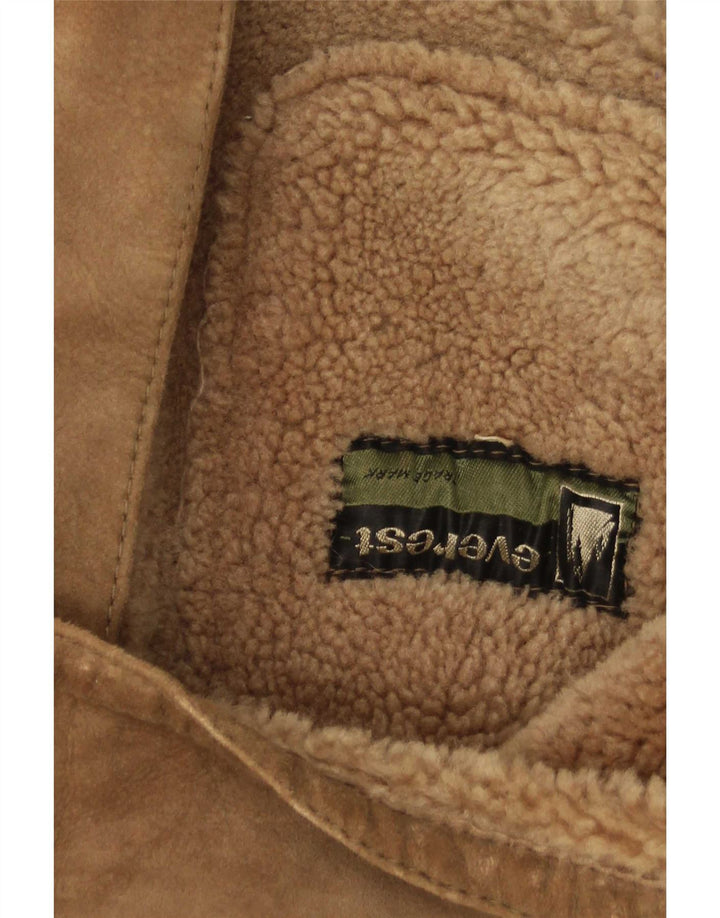 Everest Veste en peau de mouton pour homme IT 54 2XL Beige