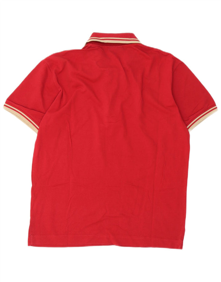 Rifle Polo Coupe Regular Homme Petit Rouge Coton