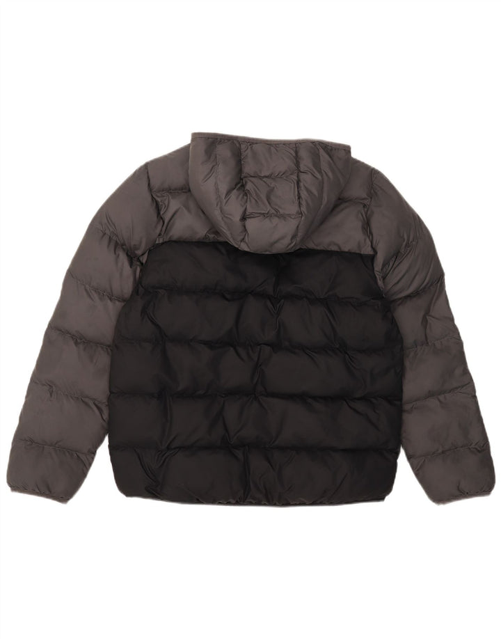 Adidas Veste matelassée à capuche pour garçon 13-14 ans Gris Colorblock Polyester