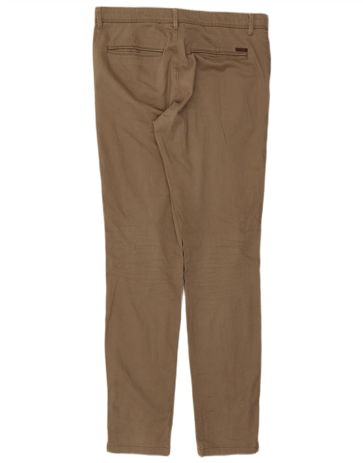 JACK & JONES Pantalon Chino Slim Homme W32 L32 Beige Coton