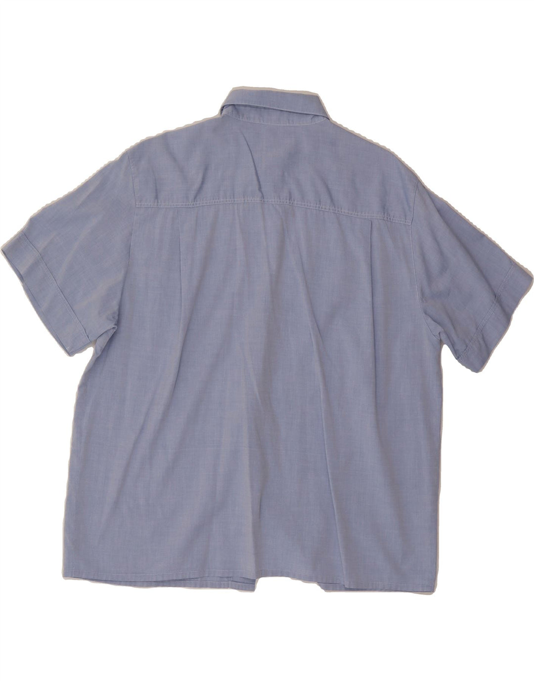 YESSICA Womens Short Sleeve Shirt IT 46 Large Blue Cotton Vintage Yessica and Second-Hand Yessica from Messina Hembry 