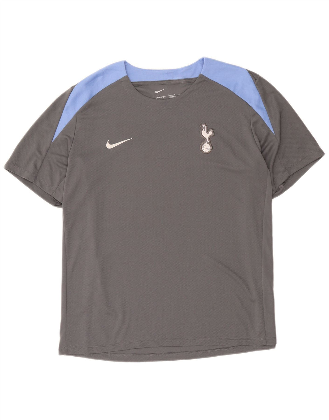 Nike Hommes Dri Fit T-Shirt Haut XL Gris Colorblock Polyester