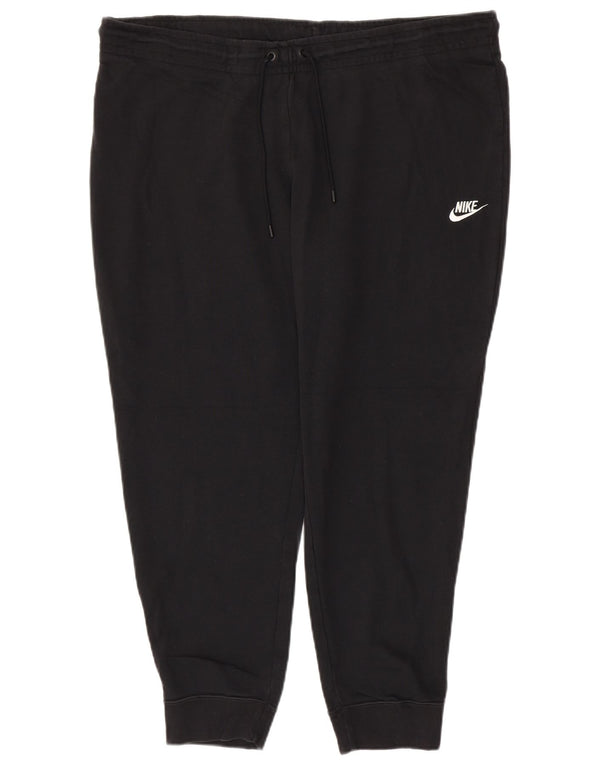 NIKE Pantalon de survêtement pour femme Joggers UK 20 2XL Coton noir