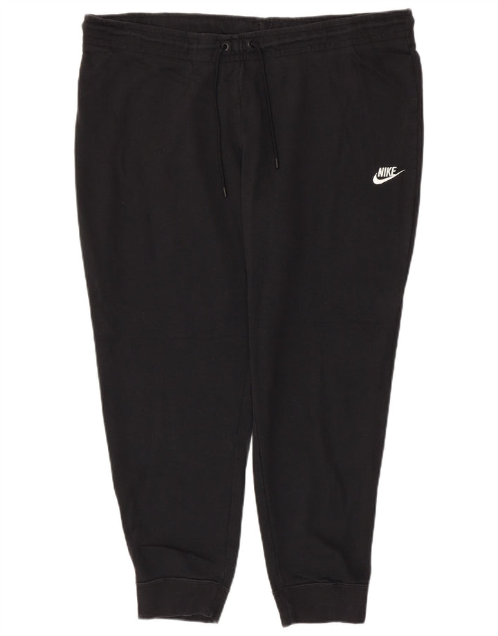 NIKE Pantalon de survêtement pour femme Joggers UK 20 2XL Coton noir