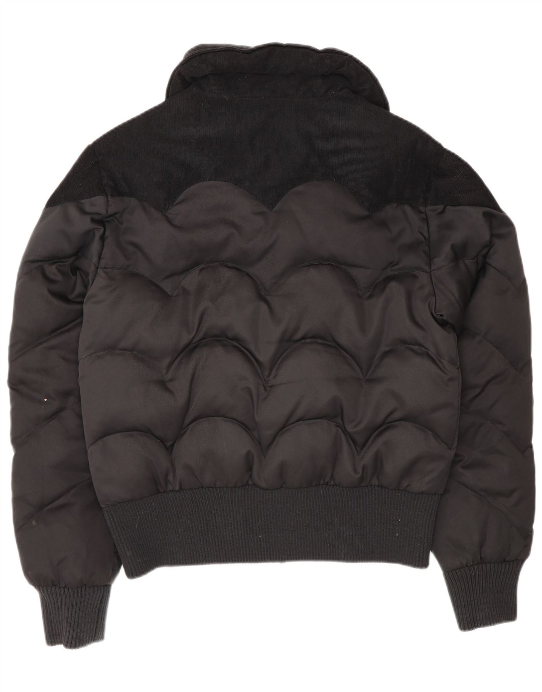Levi's Veste Bomber Rembourrée Femme UK 16 Large Noir Polyester