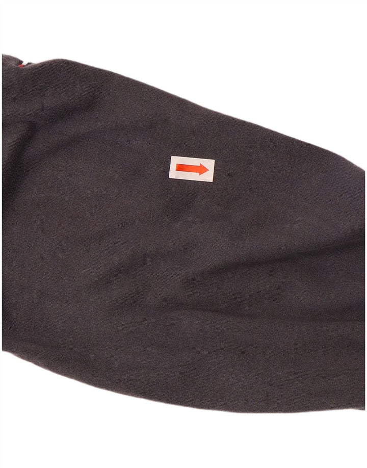 TOMMY HILFIGER Mens Graphic Top Long Sleeve Large Grey