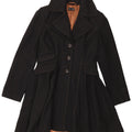 Topshop Manteau Princesse Femme UK 12 Laine Noir Moyen
