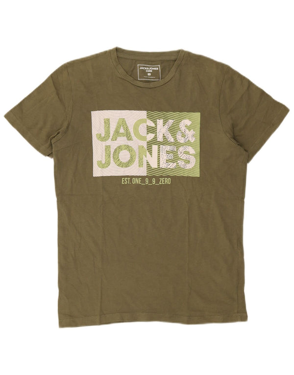 Jack & Jones T-Shirt Graphique Top XS Vert Coton Homme