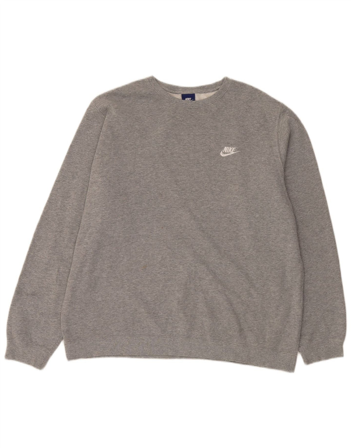 Nike Sweat-shirt pour homme XL Gris Polyester