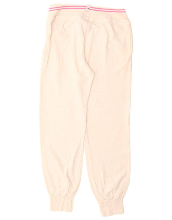 Adidas Pantalon de survêtement pour femme Joggers UK 36/38 Petit coton blanc cassé