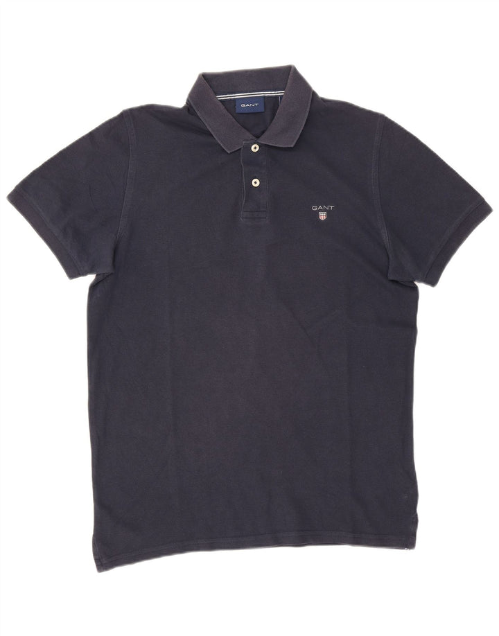 Gant Polo Homme Petit Bleu Marine Coton