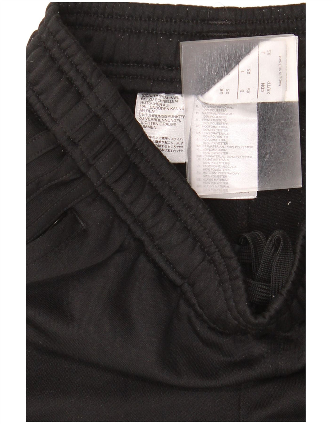 Adidas Pantalon de survêtement graphique pour homme XS Noir Polyester