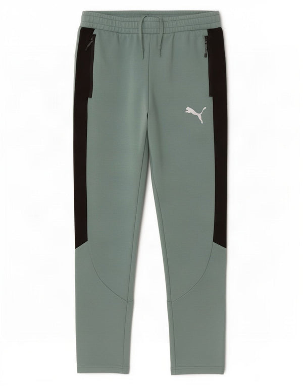 Puma Pantalon de Survêtement Homme Vert Moyen Colourblock Cotton