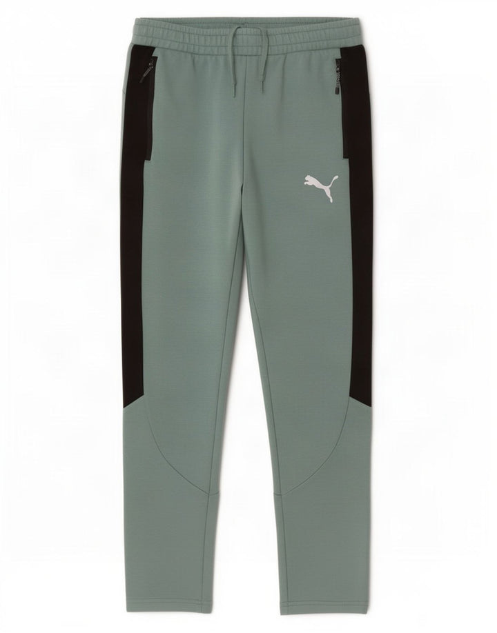 Puma Pantalon de Survêtement Homme Vert Moyen Colourblock Cotton