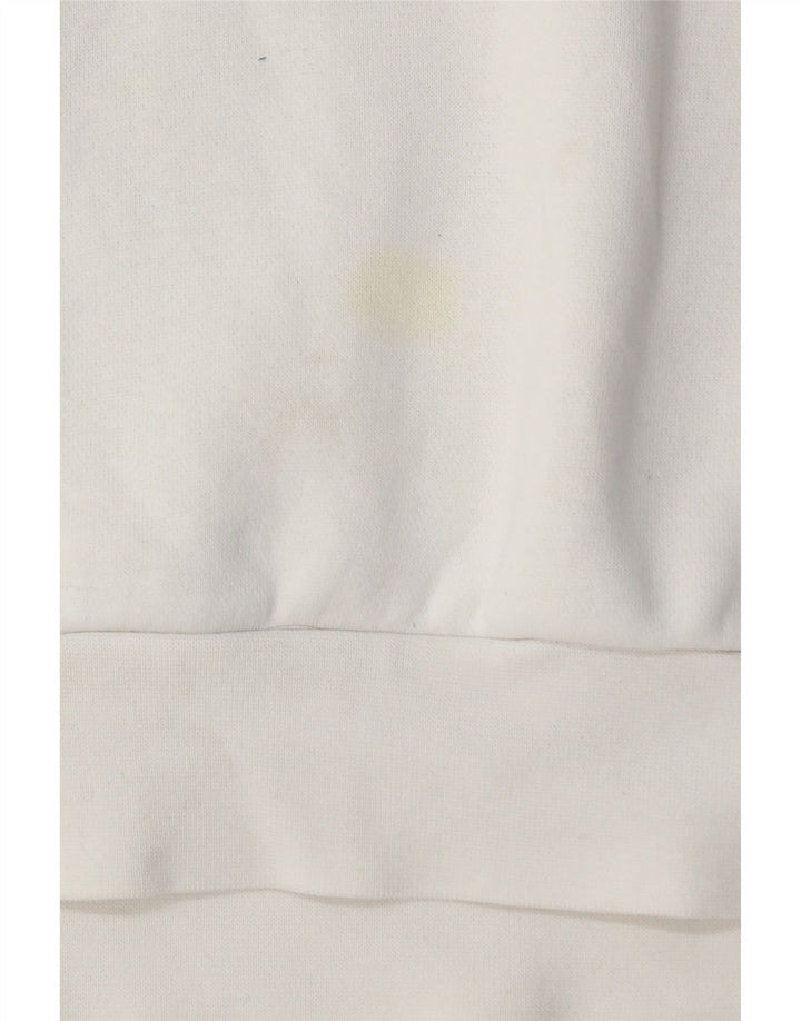 ADIDAS Pull à capuche pour homme Petit coton blanc