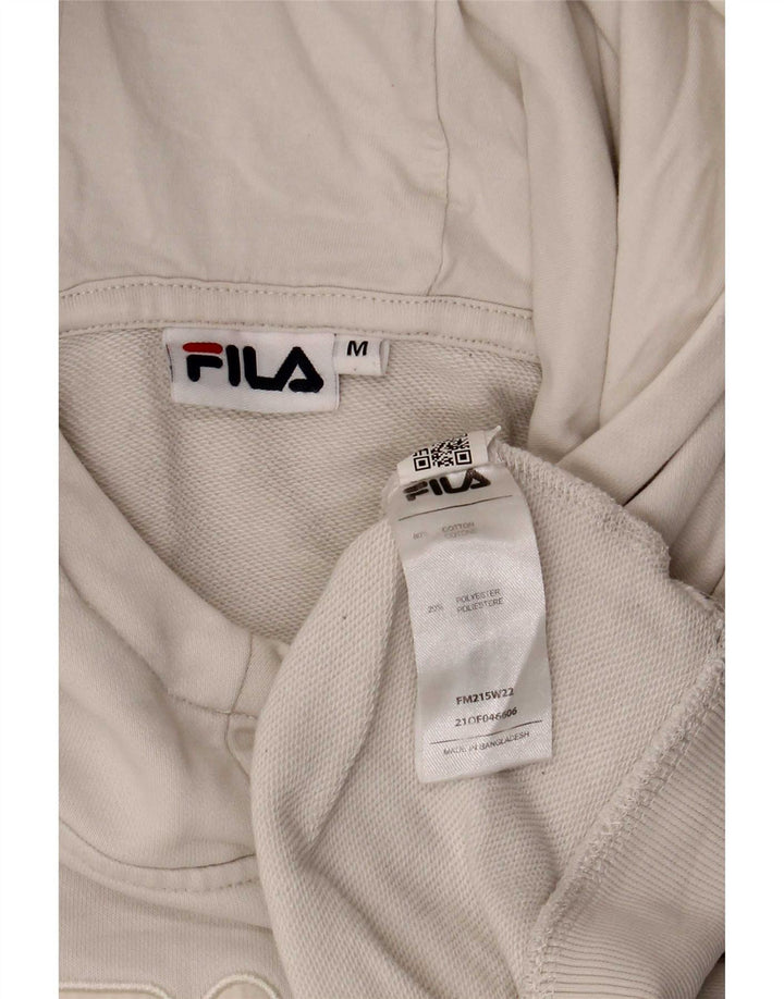 Fila Pull à Capuche Graphique Homme Blanc Moyen Coton