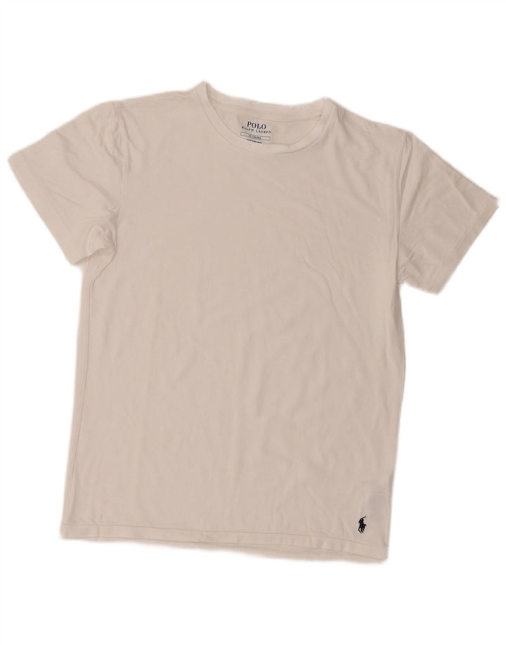 Polo Ralph Lauren T-Shirt Garçon 13-14 ans Blanc Moyen Coton