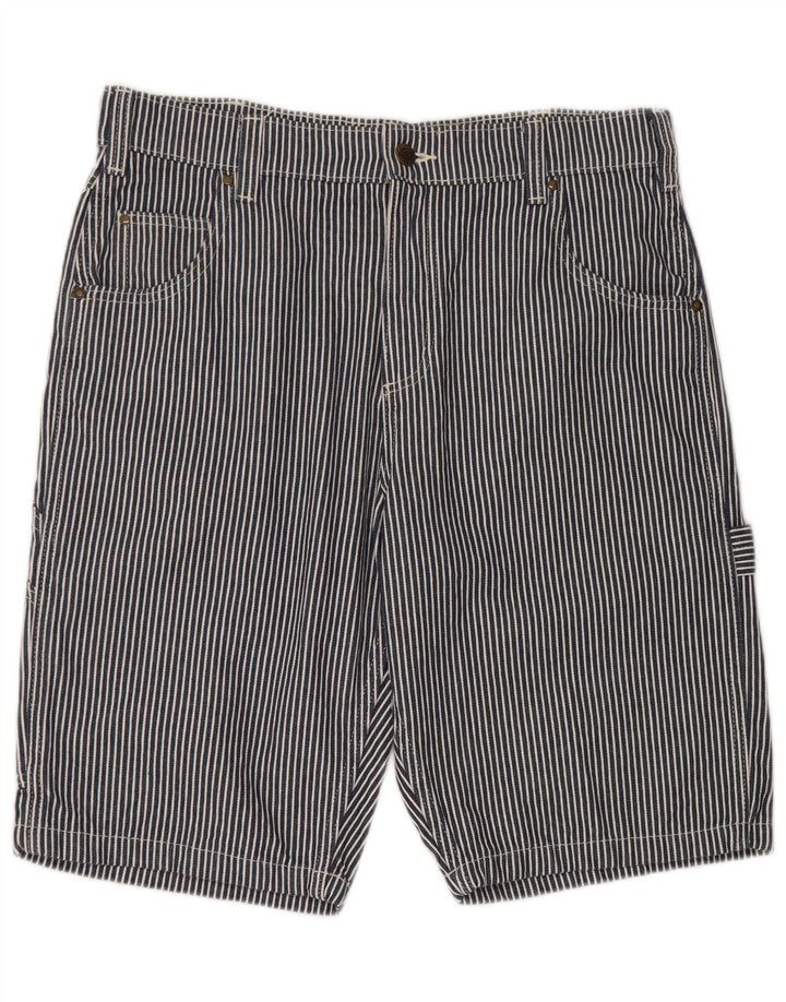 Dickies Short Cargo Homme W34 Grand Coton Rayé Bleu Marine