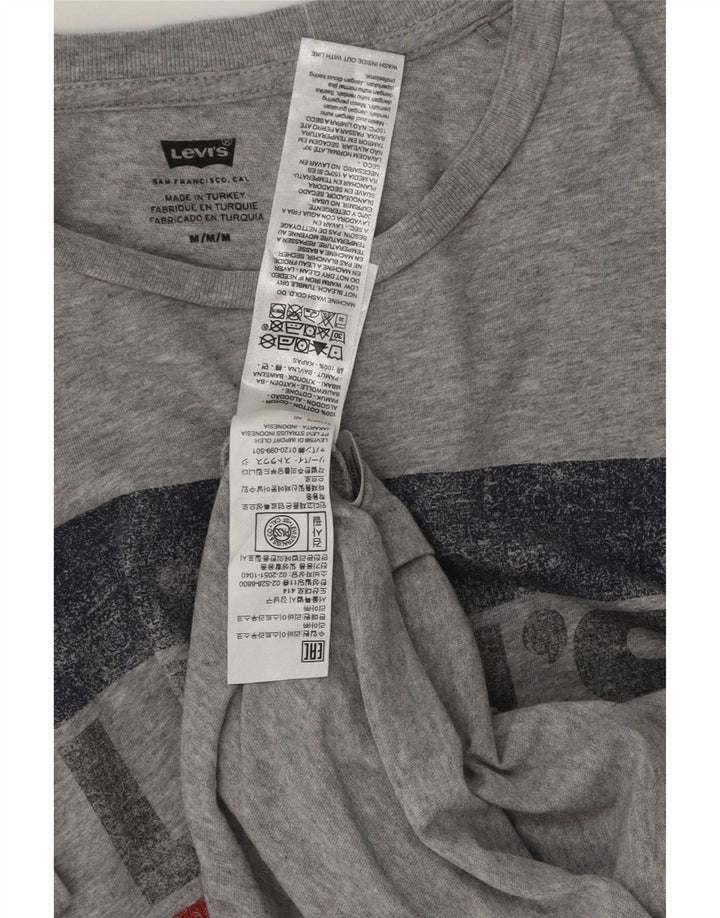 Levi's Tee-Shirt Graphique Homme Gris Moyen Flecked Cotton