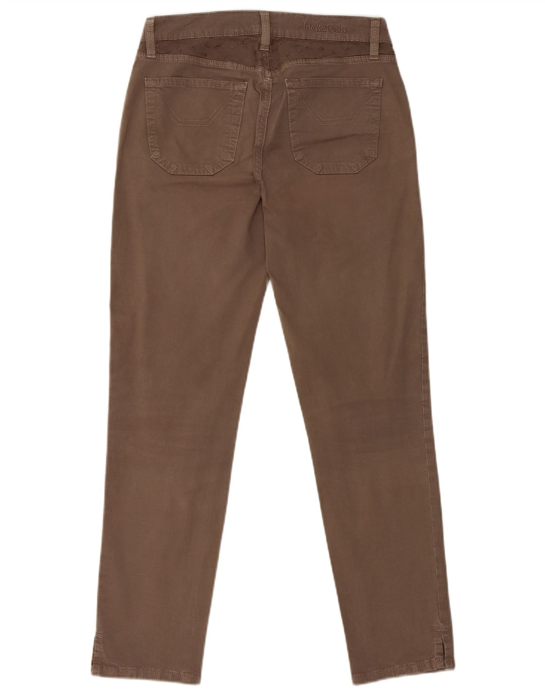 JECKERSON Pantalon décontracté slim femme W30 L27 Marron Coton