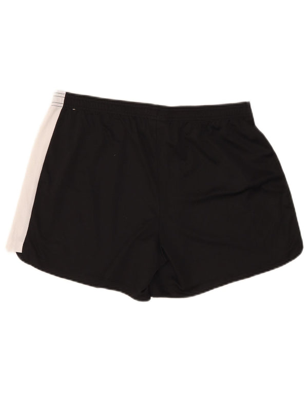 Nike Short de sport pour femme UK 16 Large Noir Colorblock Polyester