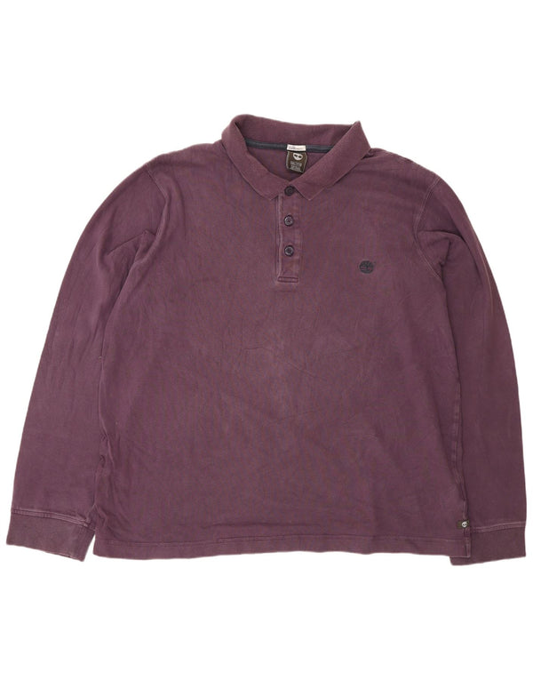 TIMBERLAND Polo à manches longues Earthkeepers pour homme, coupe régulière, 3XL, violet