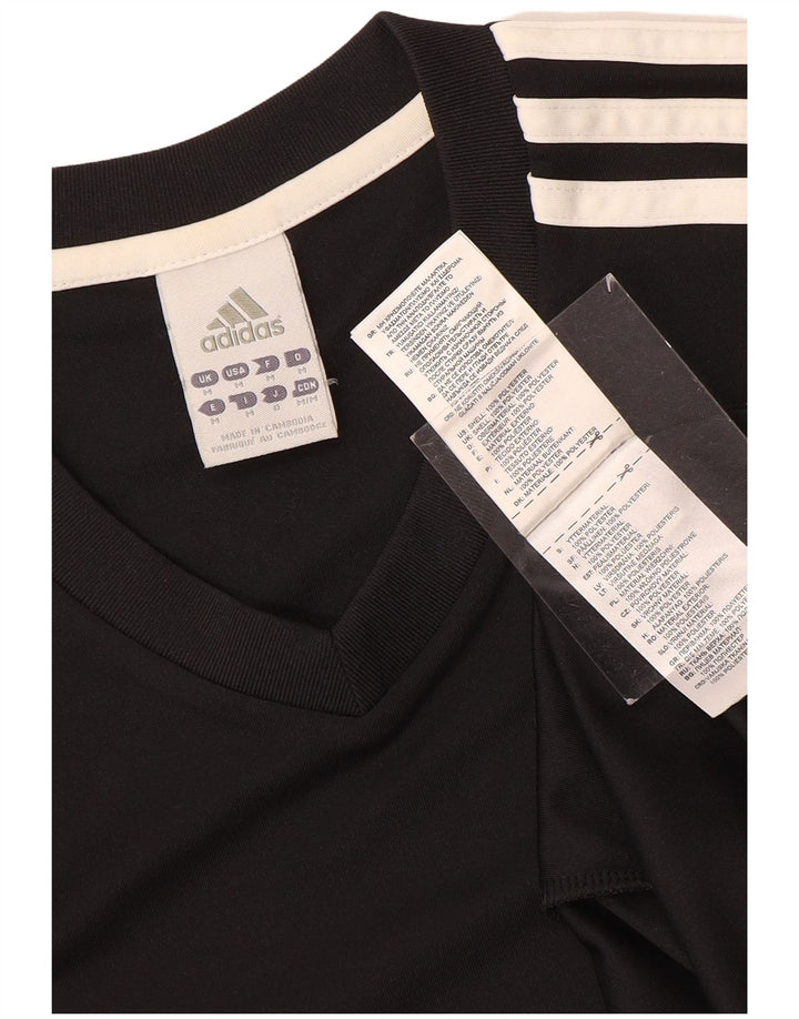 Adidas Hommes Climalite T-Shirt Top Noir Moyen Polyester