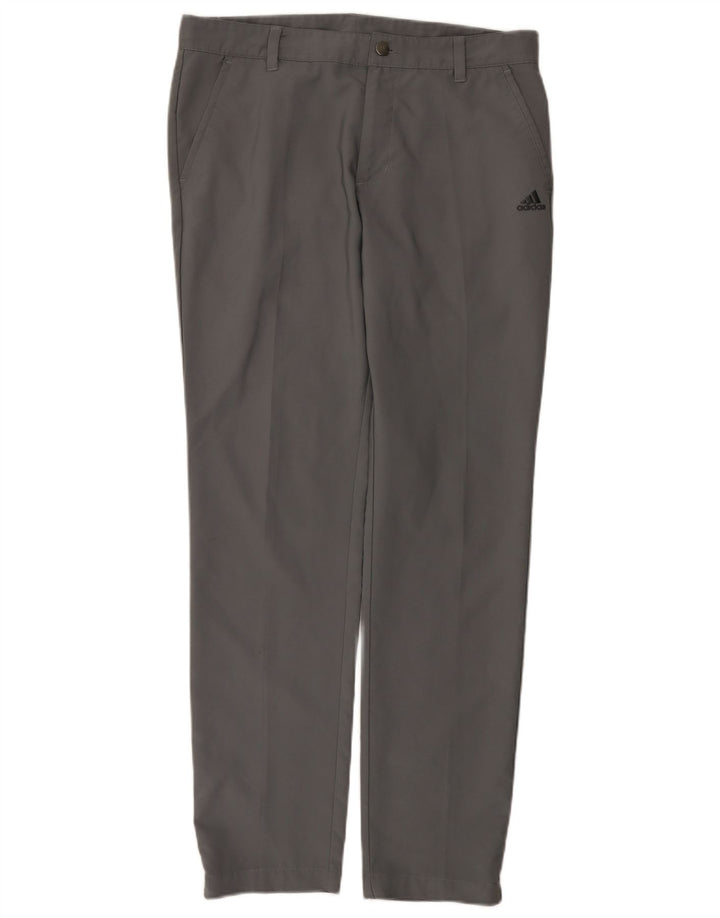Adidas Pantalon Chino Slim Homme W32 L32 Gris Polyester