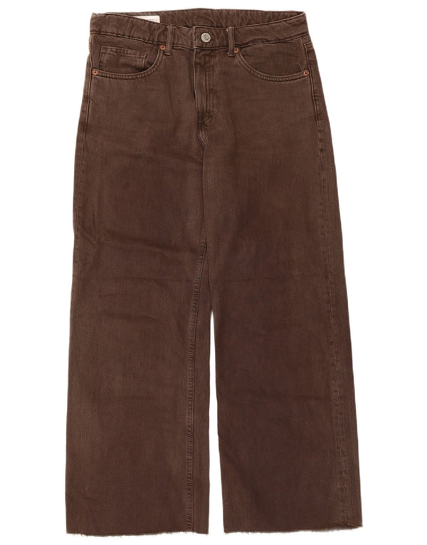 Zara Jean large pour femme EU 36 XS W26 L26 Marron Coton