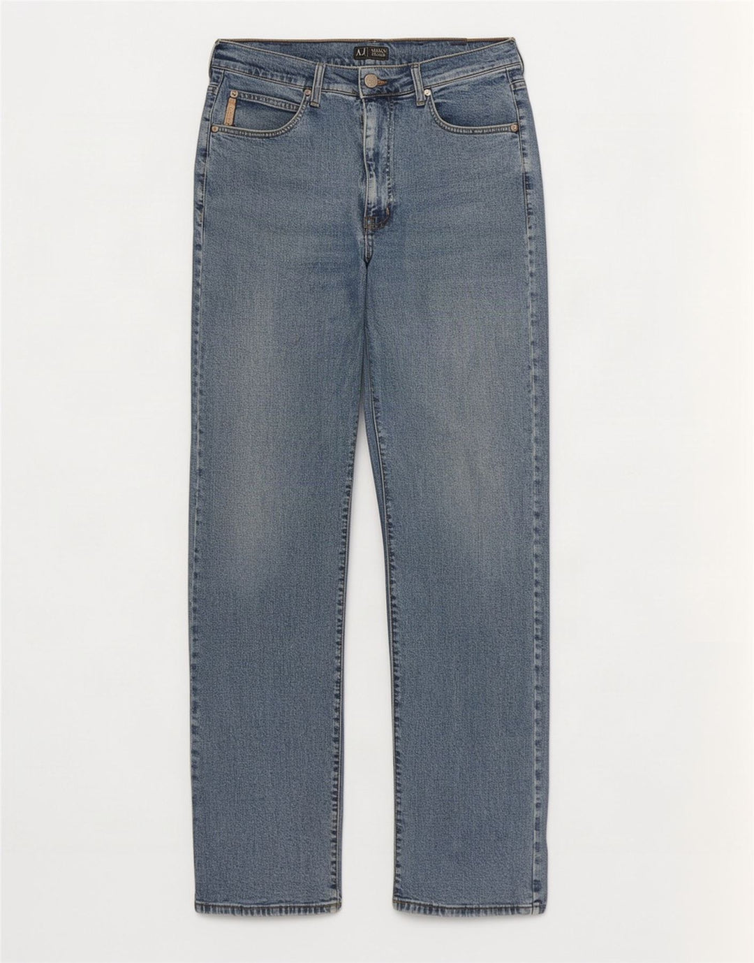 Armani Jean droit homme W32 L32 bleu coton