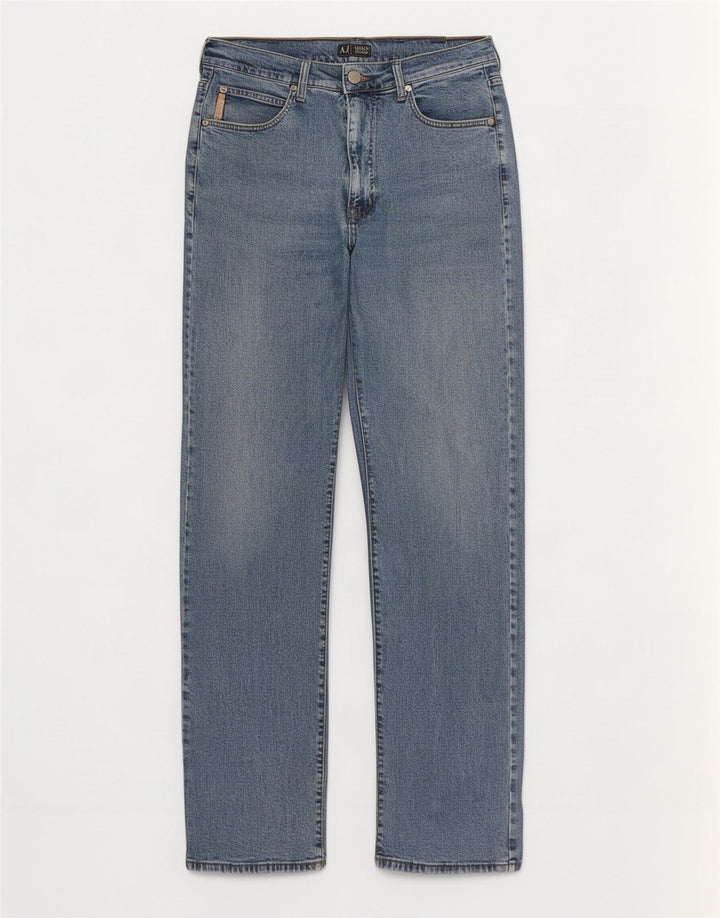 Armani Jean droit homme W32 L32 bleu coton