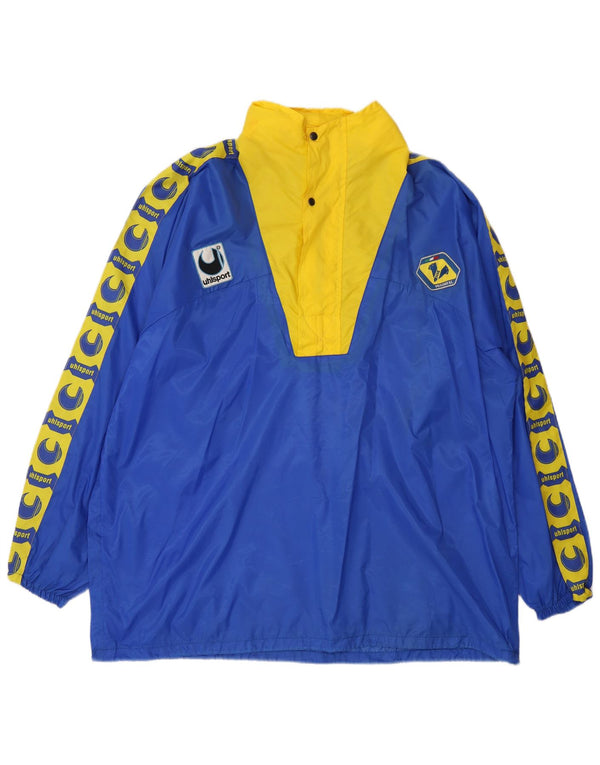 Uhlsport Veste de pluie à capuche Hellas Vérone FC 1993 pour homme UK 42 XL Bleu