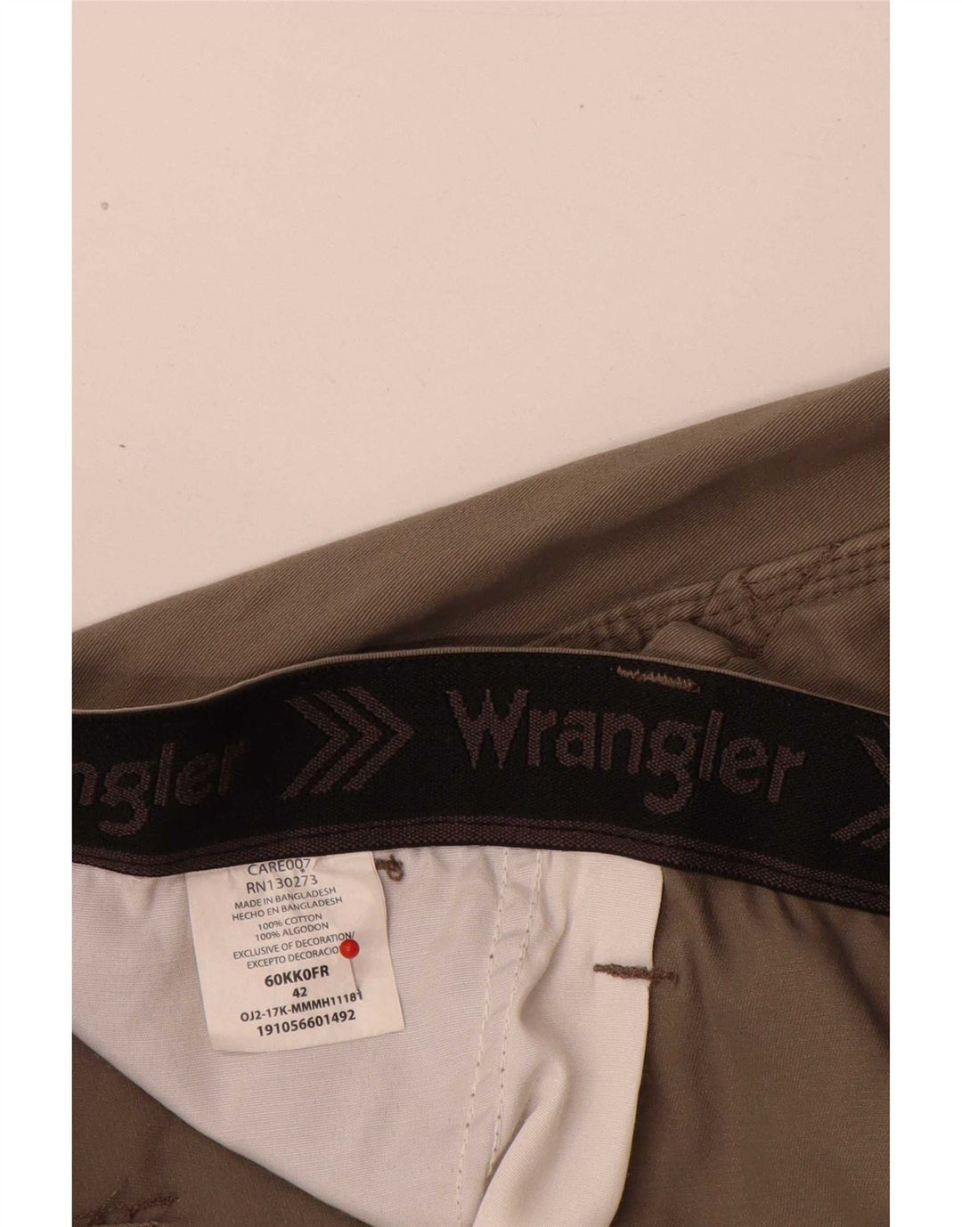 Wrangler Short Cargo Homme XL W42 Gris Coton
