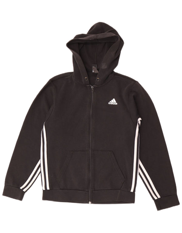 Adidas Pull à capuche zippé pour homme XS en coton noir
