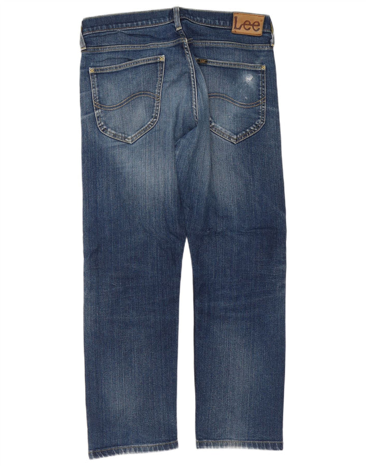 Lee Jean Droit Blake Homme W34 L28 Bleu Coton