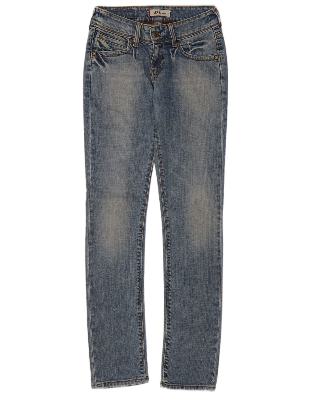 Levi's Jean Slim 571 Femme W28 L34 Bleu Coton
