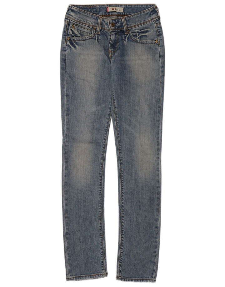 Levi's Jean Slim 571 Femme W28 L34 Bleu Coton