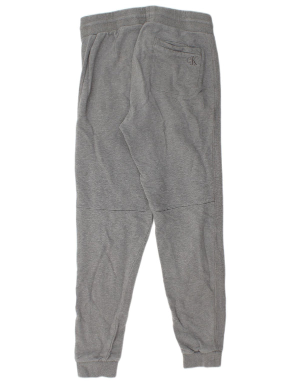 CALVIN KLEIN Pantalon de Survêtement Joggers Small Gris Coton Homme