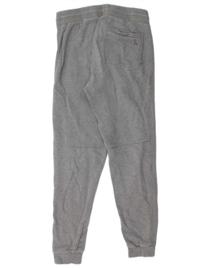 CALVIN KLEIN Pantalon de Survêtement Joggers Small Gris Coton Homme