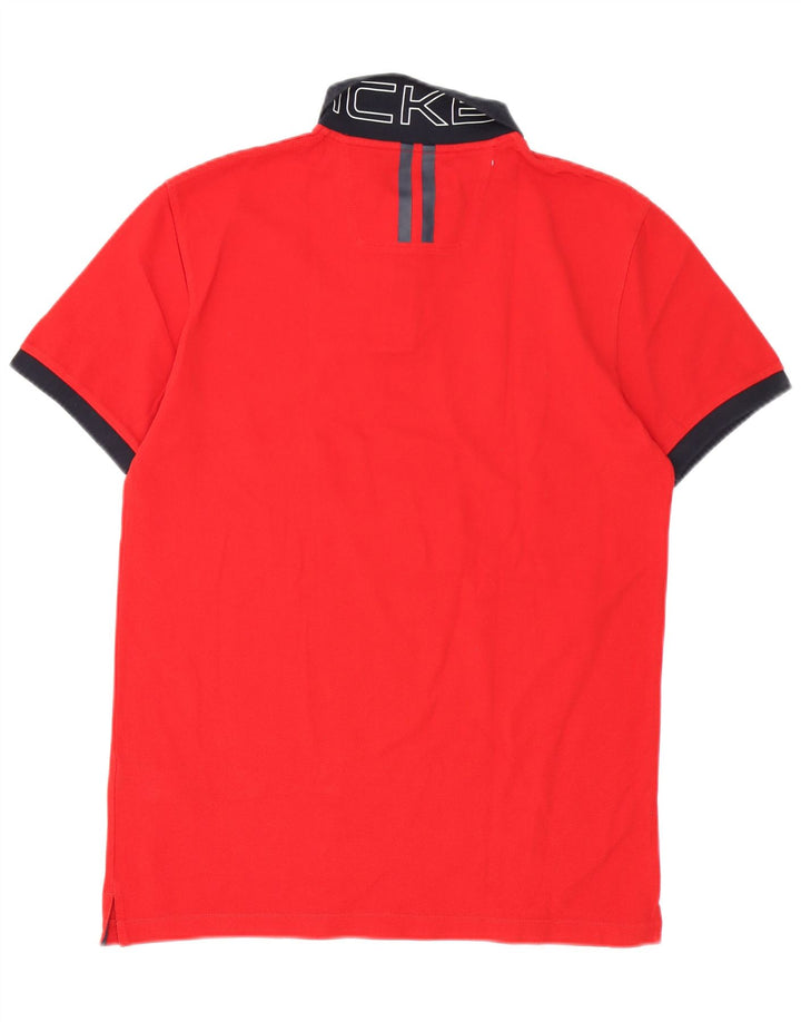 Hackett Polo Rugby Graphique Homme Rouge Moyen Coton