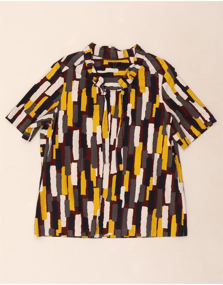 Cos Chemisier à manches courtes pour femme EU 38 Medium Multicolore Géométrique