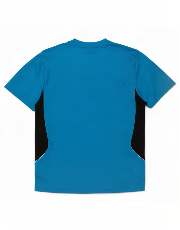 Adidas Hommes Climalite T-Shirt Haut Grand Bleu Colorblock Polyester