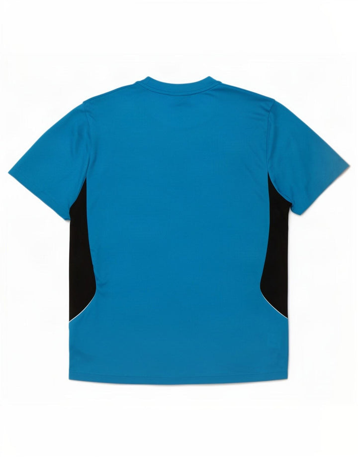 Adidas Hommes Climalite T-Shirt Haut Grand Bleu Colorblock Polyester