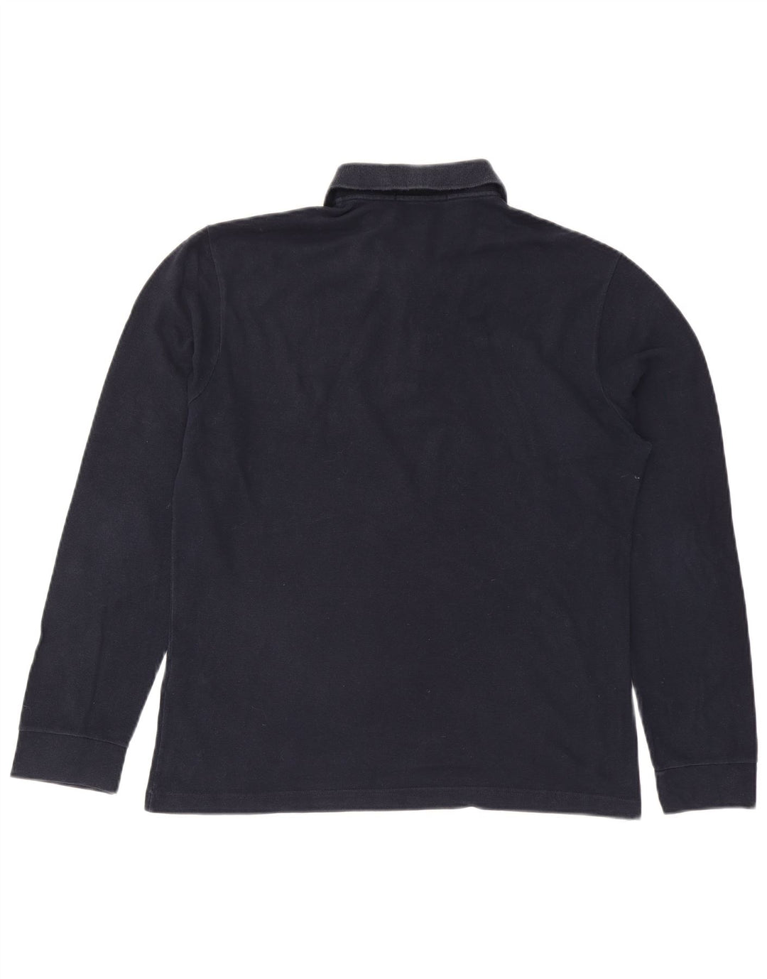 FRED PERRY Polo Slim Fit à Manches Longues pour Homme en Coton Bleu Marine Large