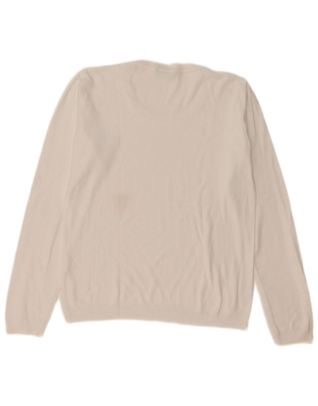 Benetton Pull col bateau pour femme UK 14 Blanc moyen